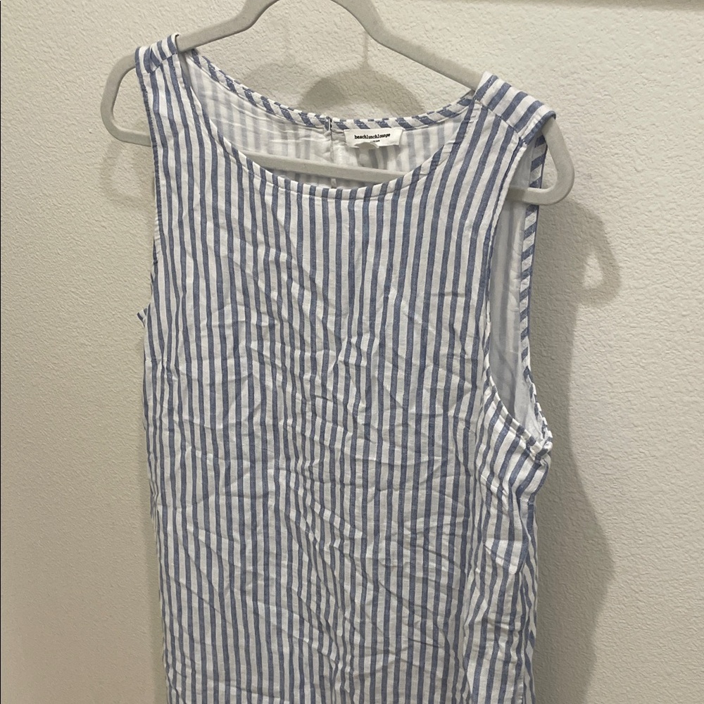 beachlunchlounge Striped Sleeveless Mini Dress